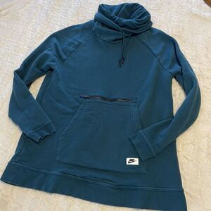 Dark Teal Nike‎ Pullover Cowl Neck Sweatshirt Small S Casual